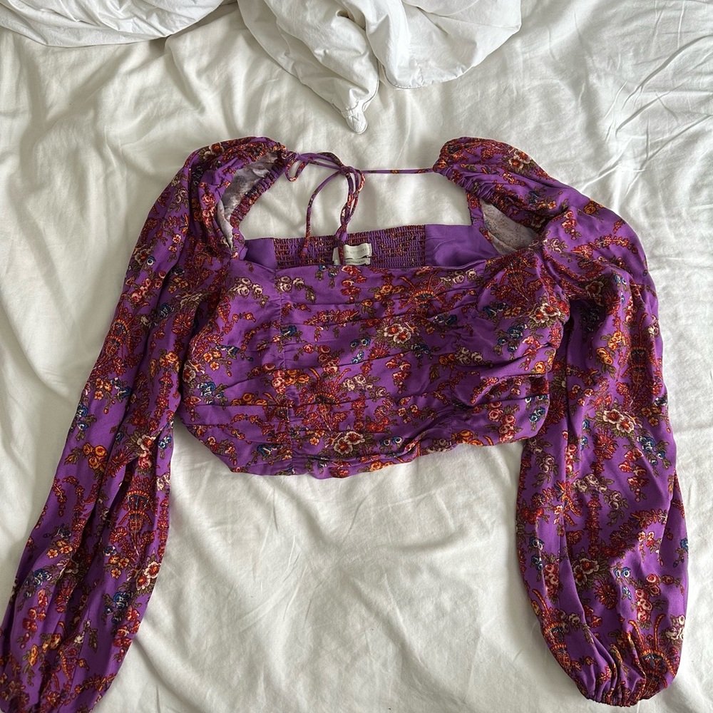 Urban outfitters crop top purple